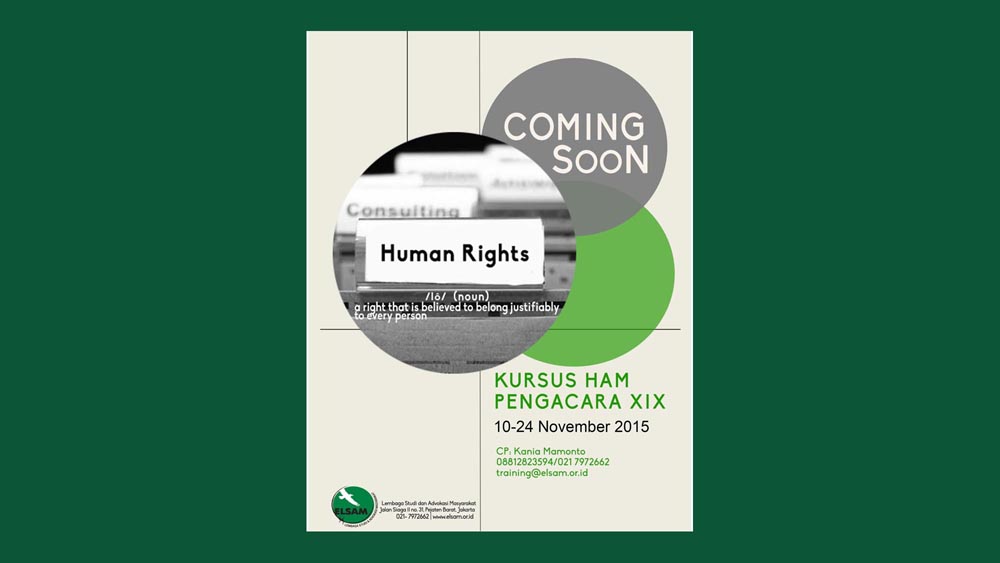 Penundaan Kursus HAM untuk Pengacara, Angkatan XIX (2015)
