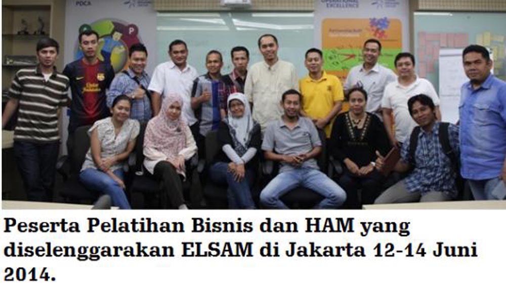 Pelatihan Bisnis dan Hak Asasi Manusia