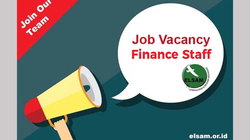 Job Vacancy: Finance Staff
