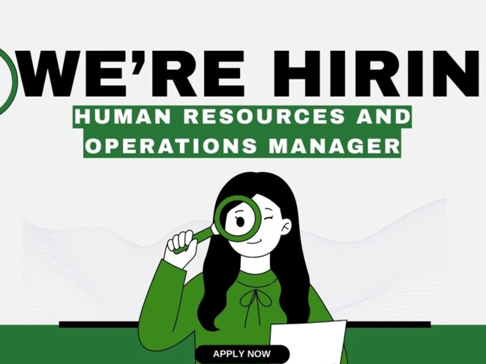 Job Vacancy: Human Resources and Operations Manager